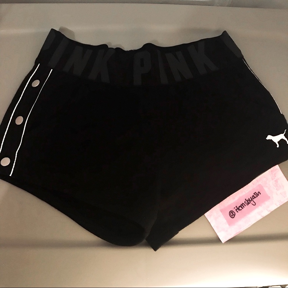 PINK High Waisted Varsity Shorts